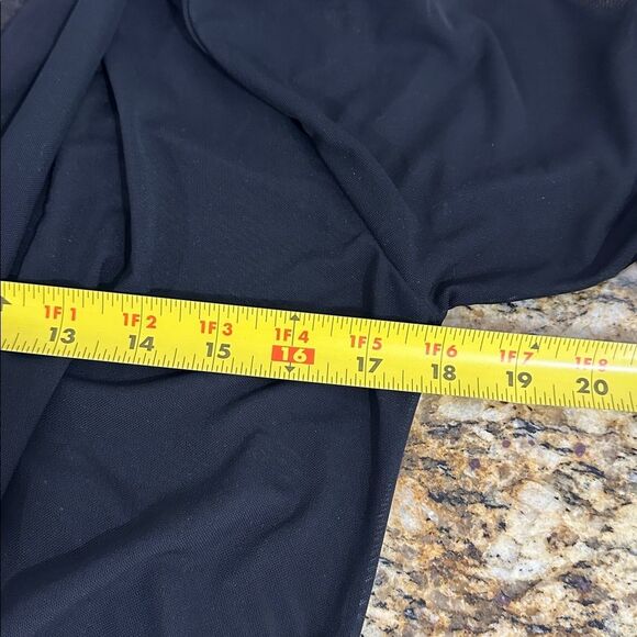 Tommy Bahama Black Mesh Sheer Open Front Long Sleeve Cardigan Size XS - Picture 8 of 9